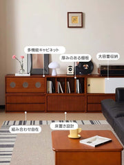 Woody Prime Vintage Box コンビネーションキャビネット【高級天然ツゲ材】