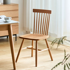 Woody Prime Cherry ナチュラルスティックバックチェア【高級天然チェリー材】【椅子2脚セット5%OFF】