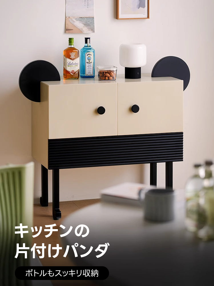 【在庫処分セール】パンダ型モノトーンサイドチェスト