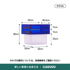【OUTLET品】MonoLucent アクリルクリアナイトテーブル