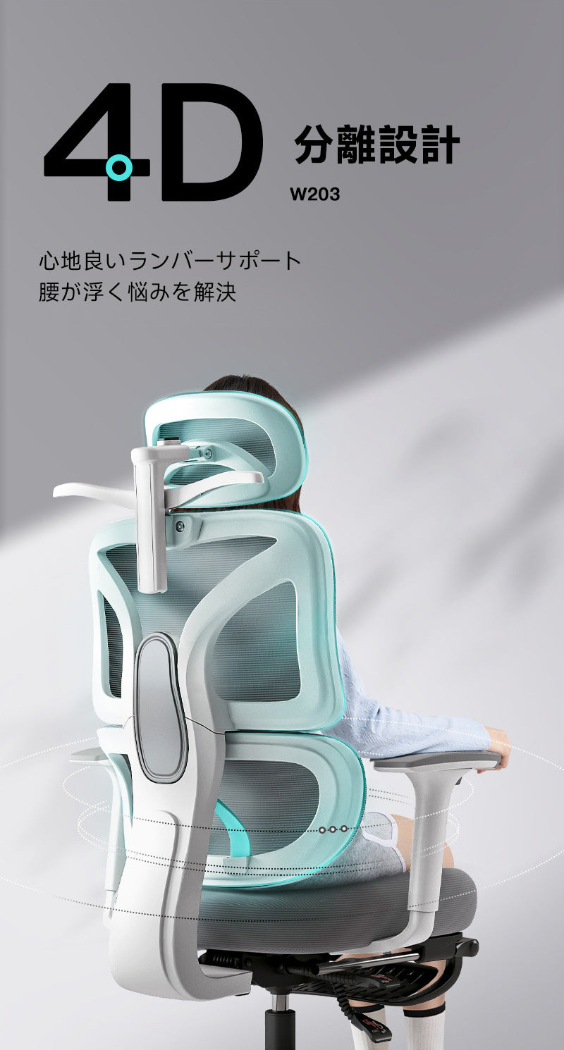【OUTLET品】多機能回転式オフィスチェア