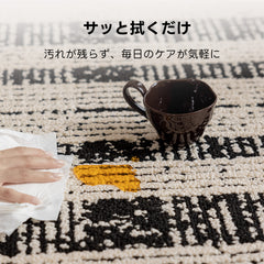 【在庫処分セール】モノクロームラインラグ