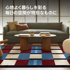 【在庫処分セール】Check ふわふわ柔らかラグ