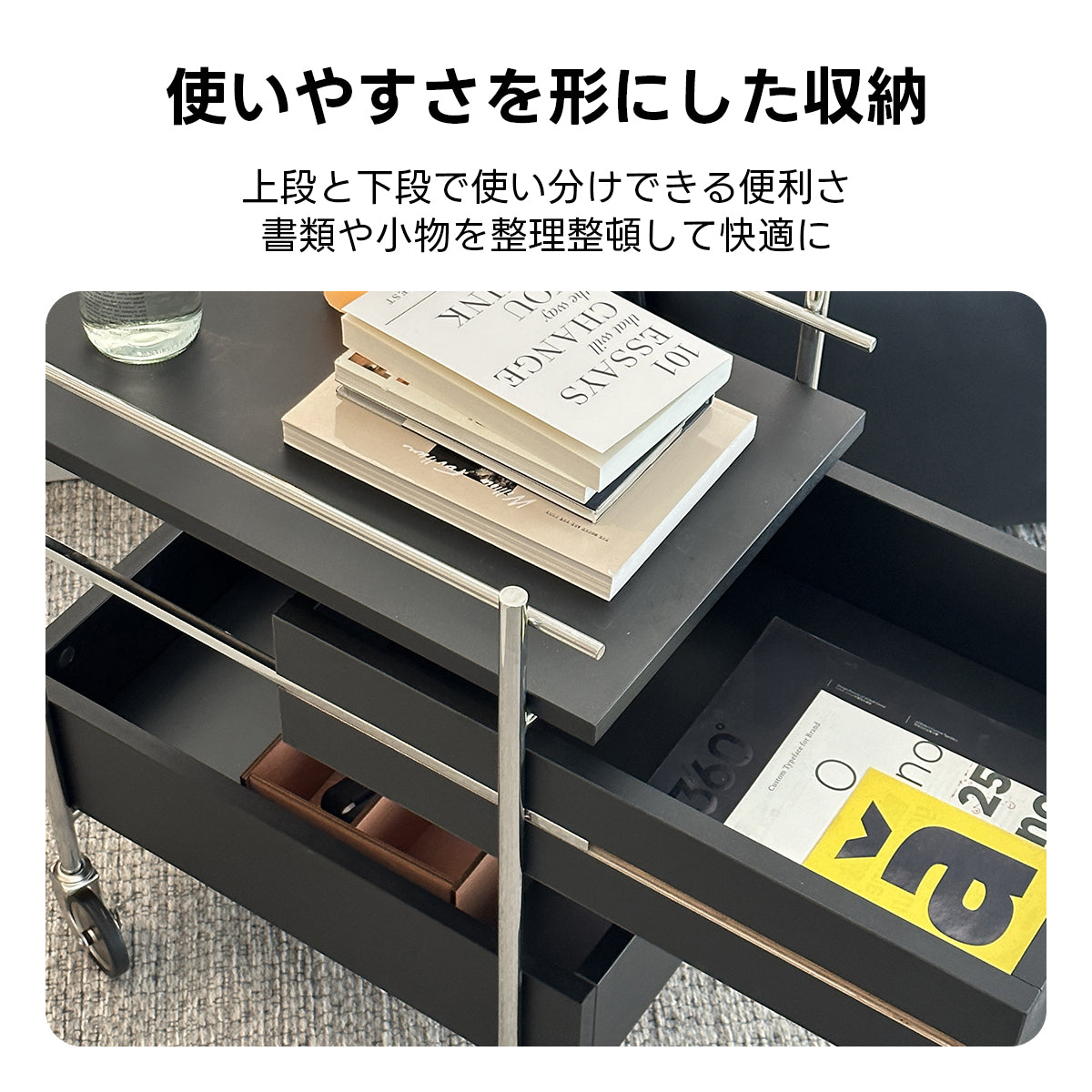 インダストリアルサイドテーブル