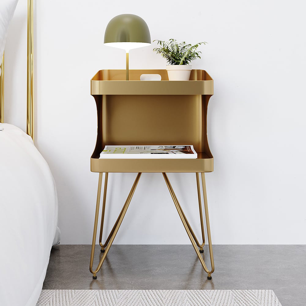 【OUTLET品】カーブシェルフサイドテーブル