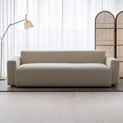 【在庫処分セール】シェニールフラットソファ｜お手入れ簡単・耐久性生地を使用したシンプルデザイン【カスタマイズ可】