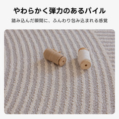 レイヤードサークルラグ