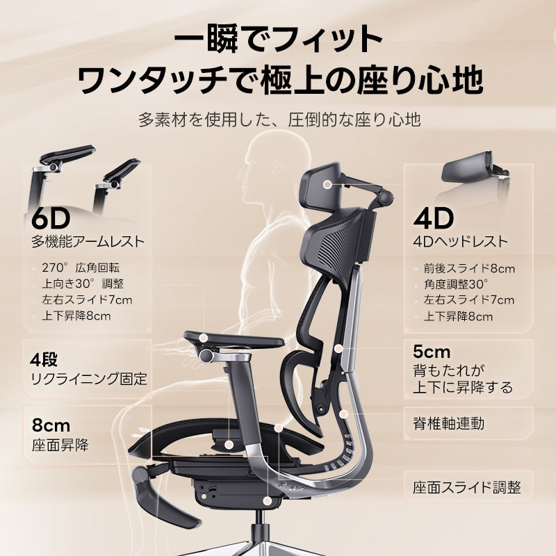 【売れ筋】AXISU アクシスレザーリュクスオフィスチェア