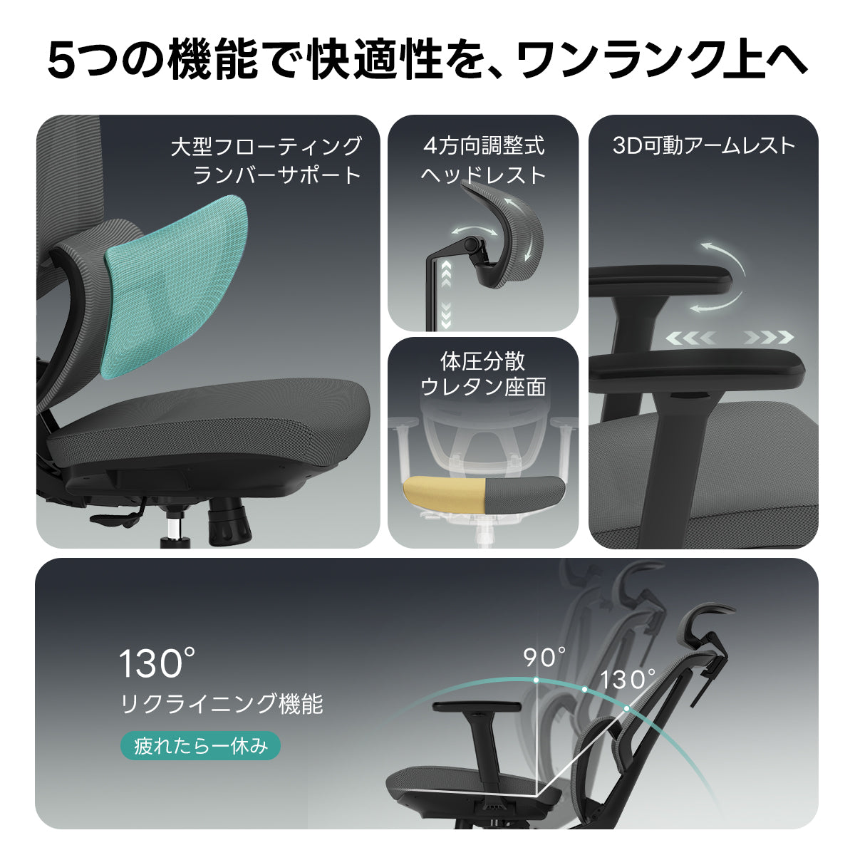 【OUTLET品】AXISU アクシスエルゴライトオフィスチェア
