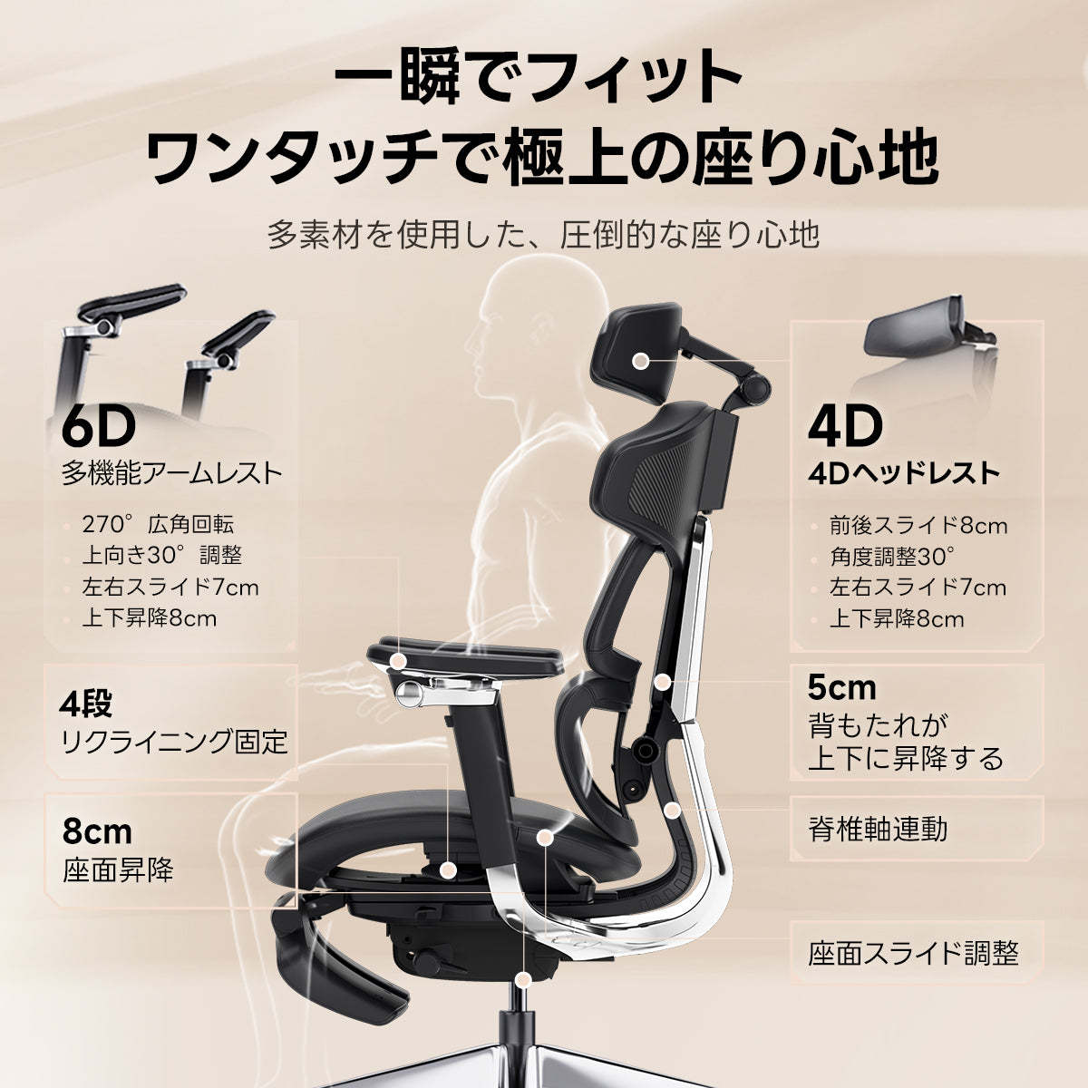 【YouTuberヒカルの動画で紹介！】AXISU アクシスロイヤルレザーオフィスチェア