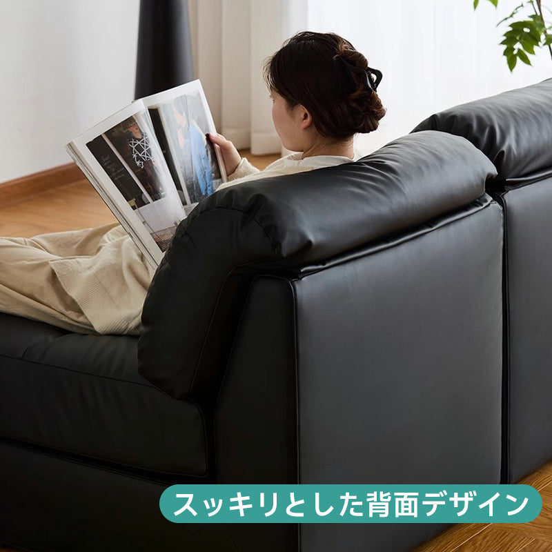 【在庫処分セール】フェイクレザーモジュール式ソファ｜多彩な組み合わせ設計と優れた耐久性