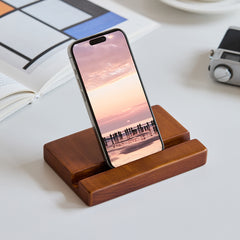 Woody Prime Box ツゲ材スマホスタンド【高級天然ツゲ材】