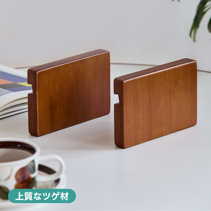 Woody Prime Box ツゲ材スマホスタンド【高級天然ツゲ材】