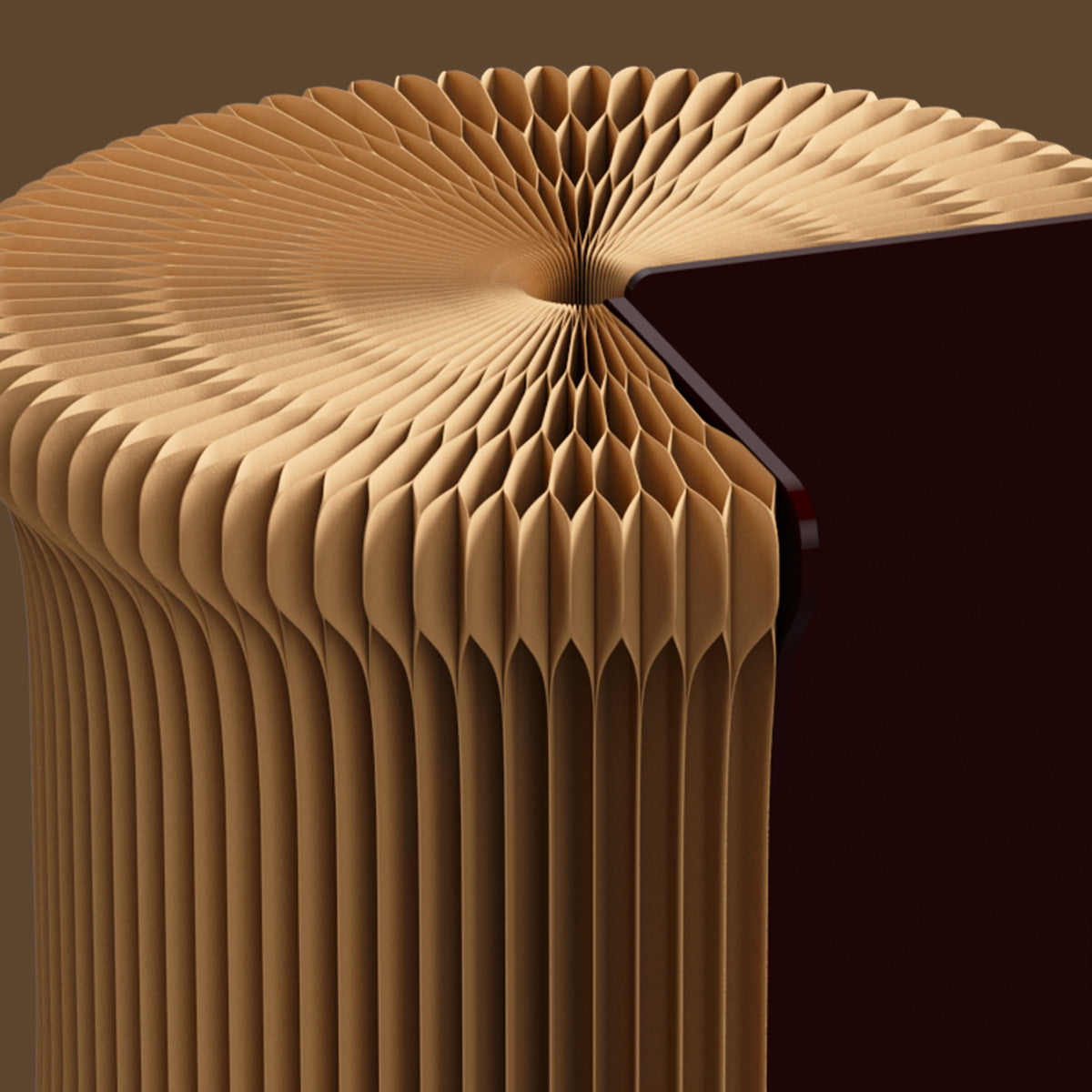 Kraft Paper バンブーサイドテーブル｜ディスプレイやテーブルなど多用途に重ねて使える竹デザイン