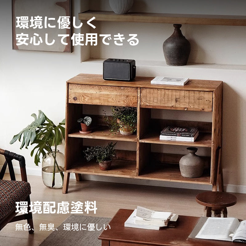 【在庫処分セール】オールドパイン材オープンシェルフ