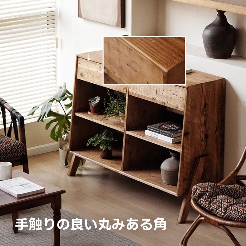 【在庫処分セール】オールドパイン材オープンシェルフ