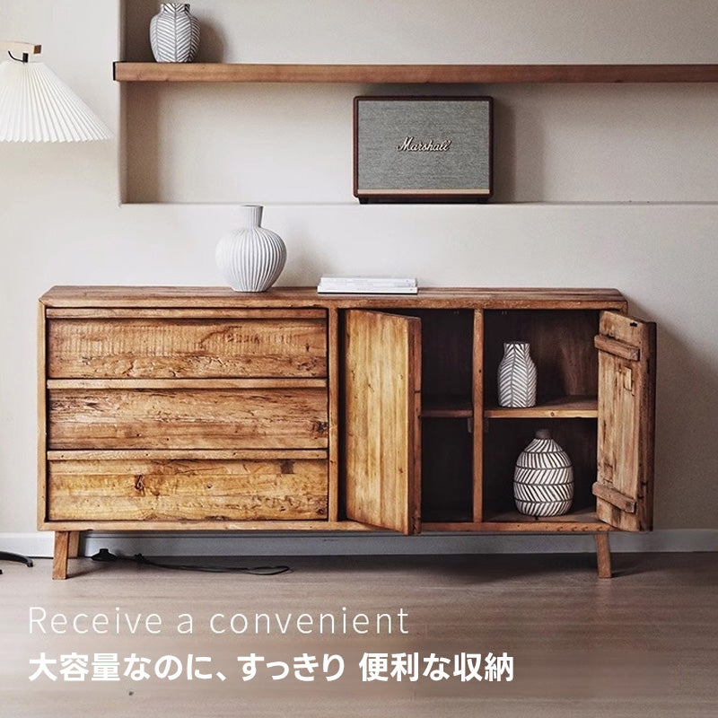 【在庫処分セール】ニレ古材サイドボード