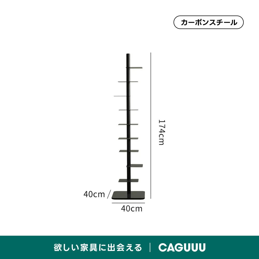 スリム回転式本棚