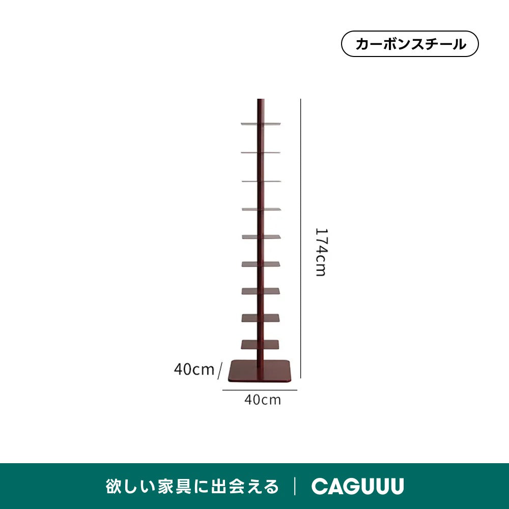 スリム回転式本棚