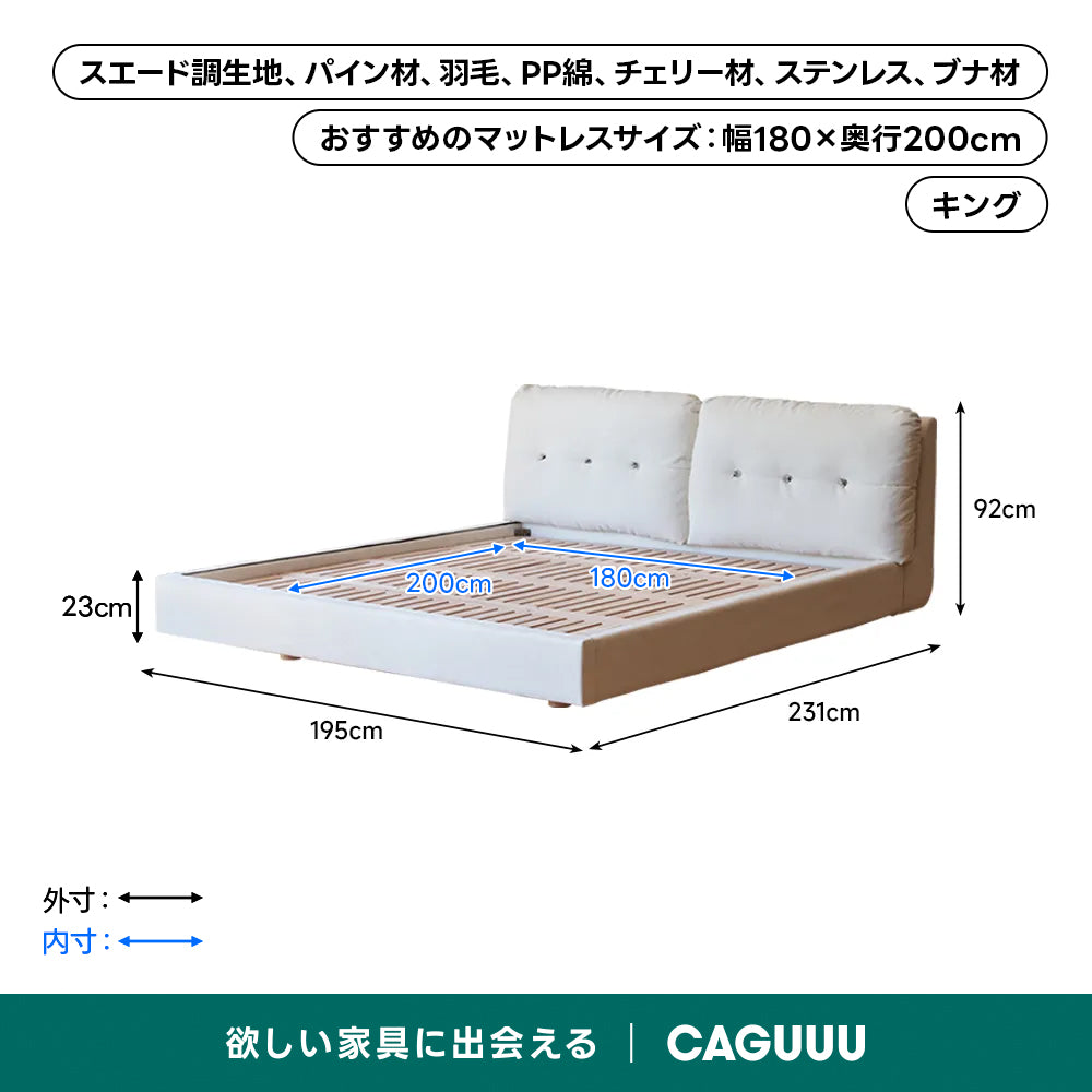 ふわふわ背もたれベッド