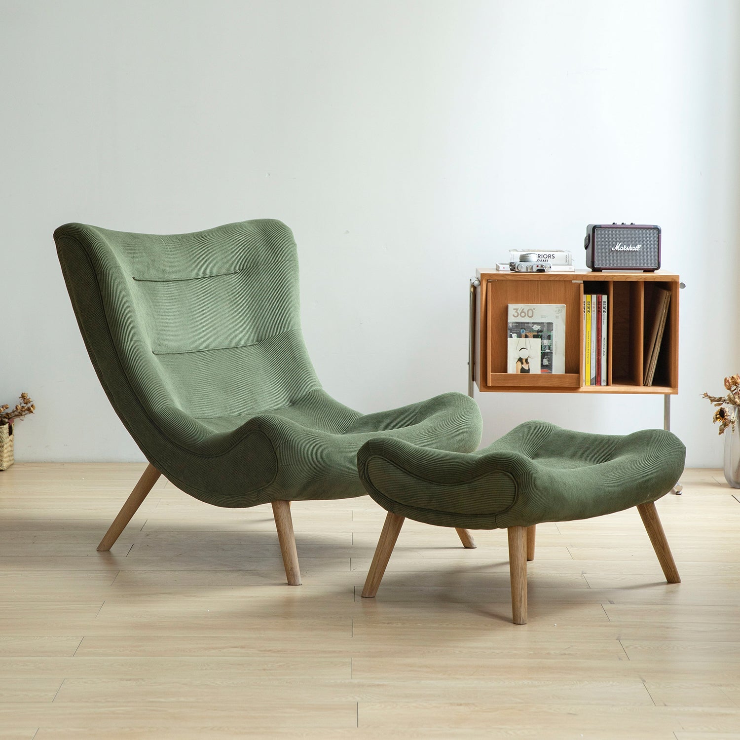 【OUTLET品】Woody Prime Oak ハイバッククッションソファチェア【高級天然ホワイトオーク材】