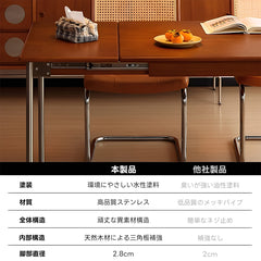 【OUTLET品】Woody   Prime Vintage Box 伸縮式ダイニングテーブル【高級天然ツゲ材】