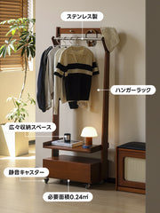【在庫処分セール】Woody Prime Vintage Box 移動式ハンガーラック