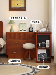Woody Prime Vintage Box スライド式デスク＆収納チェスト【高級天然ツゲ材】