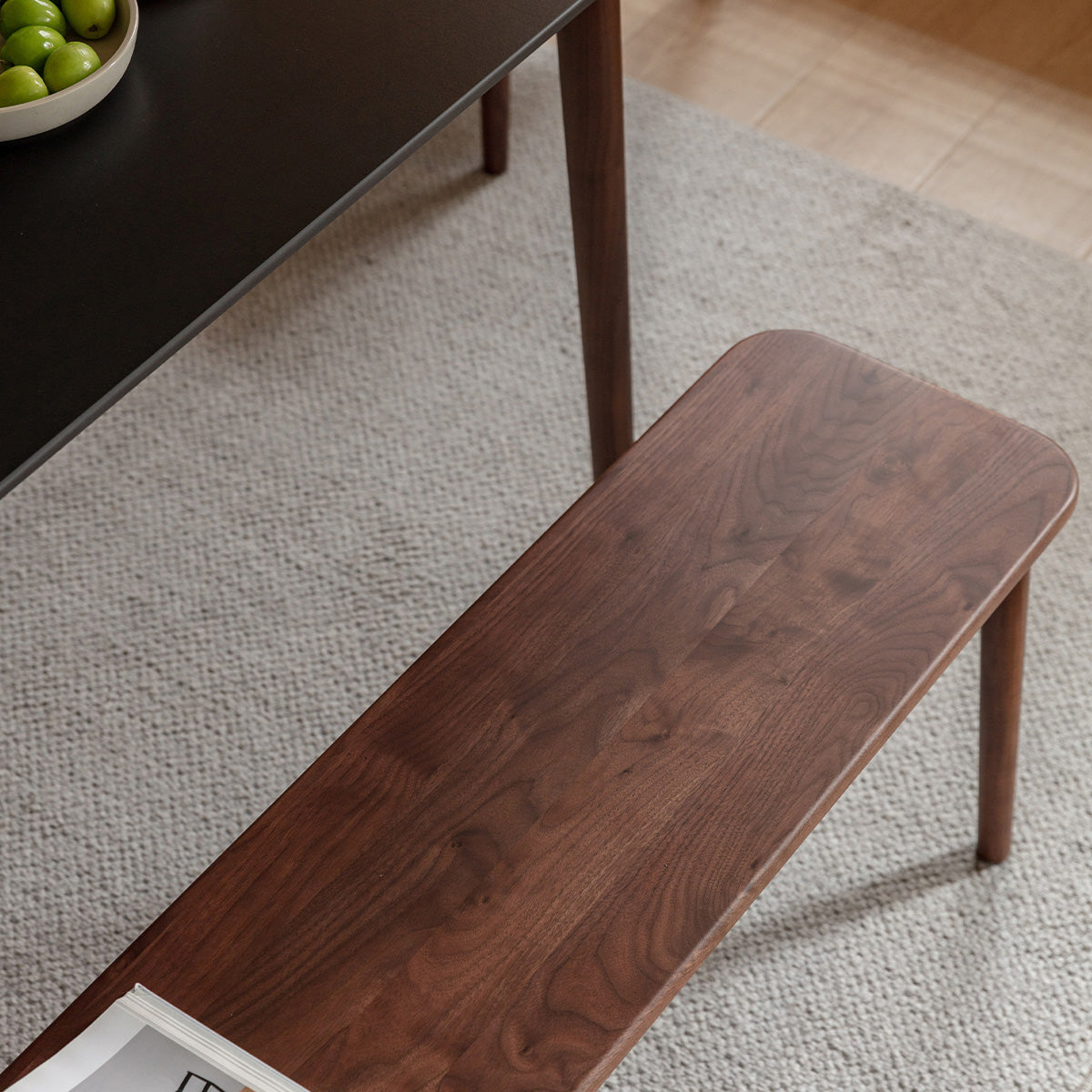 【在庫処分セール】Woody Prime Walnut ダイニングベンチ