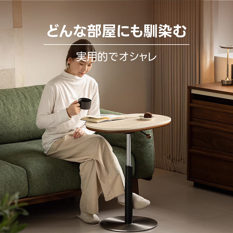 Woody Prime Walnut セラミックコーナーテーブル｜どこでも使いやすいコンパクトサイズ【高級天然ブラックウォールナット材】