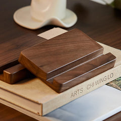 Woody Prime Walnut スマホスタンド【高級天然ブラックウォールナット材】