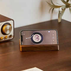 Woody Prime Walnut スマホスタンド【高級天然ブラックウォールナット材】
