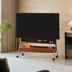 Woody Prime Walnut レトロモダンテレビスタンド｜40～75インチ対応、キャスター付きで移動スムーズ