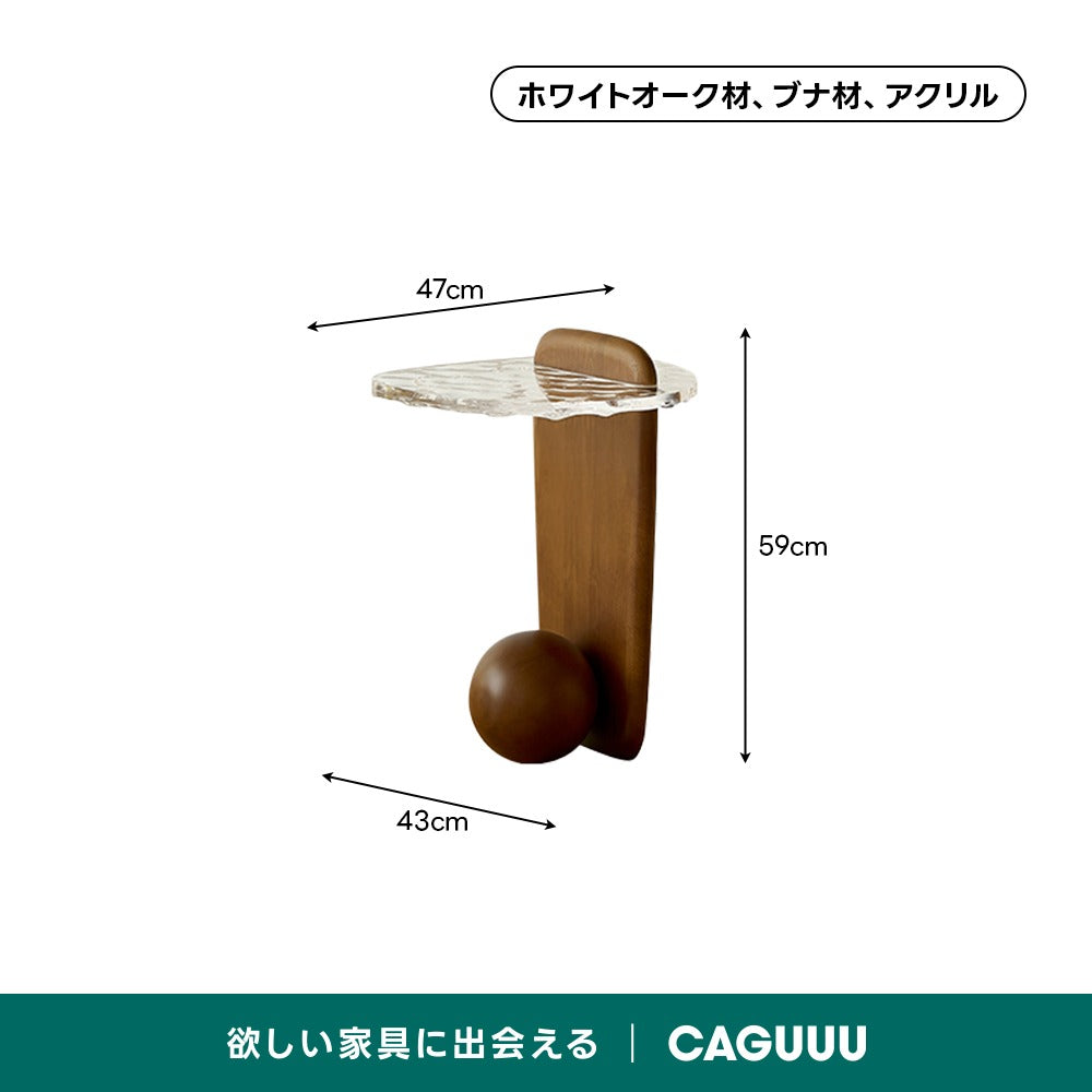 【在庫処分セール】ウッドクリアテーブル