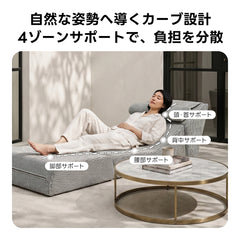 Soft Prime ウォータースルーアウトドアソファ｜雨上がりも使いやすい水はけ設計で洗えるカバー付き